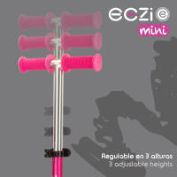 Patinete 3 ruedas fucsia c/manillar desmontable EEZI - details 4