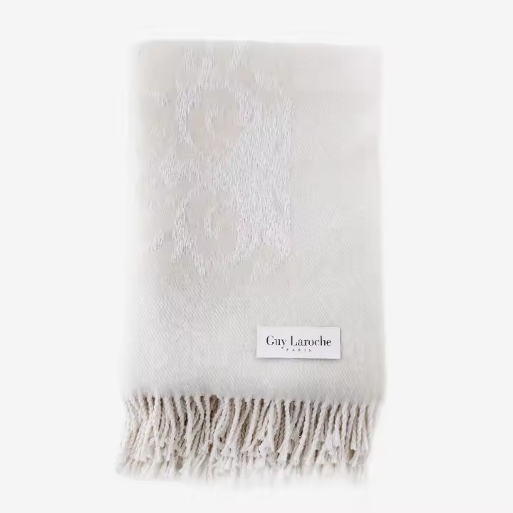 GUY LAROCHE - Plaid NARBONNE beige 130x170 cm - 1