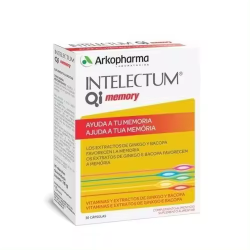 Intelectum Arkopharma - Mejora la Memoria - 30 Cápsulas - 1
