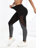 Leggings De Yoga Para Mujer Con Bolsillos Y Control De Abdomen High Waist Leggings De Ejercicio Completo De Polyester - details 1