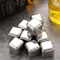 Juego De Cubos De Acero Inoxidable Reutilizable Para Enfriamiento De Vino Y Whiskey Herramienta De Barra Para Fiestas Eco-amigable Y De Alta Calidad - details 6