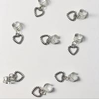 Juego De 10 Piezas Anillos Para Cabello De Aleación Con Colgantes De Forma Elegante Corazón Accesorios Para Cabello De Mujer Para Traviesas - details 4