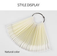 50pcs Tablero De Mostrador Para Esmaltes De Gel De Uñas En Blanco Y Transparente Herramientas De Arte De Uñas Con Tiras Falsas - details 4