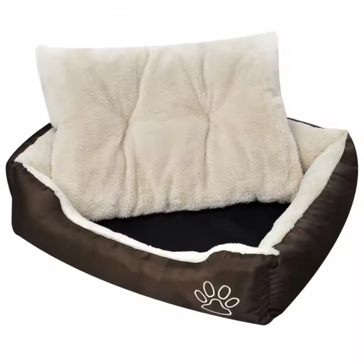 vidaXL Cama para perros marrón y beige XXL - 1