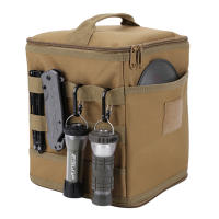 Bolsa De Almacenamiento Grande Para Camping Con Red Superior Y Bolsillo Organizador De Cocina Y Utensilios De Mesa Para Exteriores - details 8
