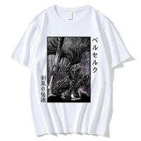 Camiseta De Algodón Funny Anime Berserk Guts Para Hombres Camiseta De Manga Corta O-Neck Con Diseño De Zodd Y Gatsu Camiseta Casual De Verano - details 1