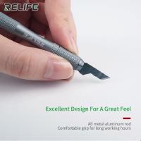 RELIFE RL-101B Set De Herramientas Para Móvil 8 En 1 Alta Dureza Y Precisión Eliminador De Pegamento Para Placa Madre Herramienta De Corte Para Mantenimiento De Teléfonos Móviles - details 4