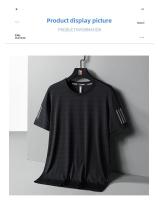 Camiseta De Seda Helada Para Hombres Verano Cuello Redondo Manga Corta Suave Fitness Tops Casual Oversize Tees Transpirable Ligera Secado Rápido Estirable Sin Pliegues - details 10