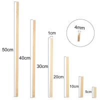 Corte De Bambú Plano Para Manualidades Y Fabricación De Modelos Madera Sólida Duradera Para Construcción De Modelos Y Muebles Herramienta DIY De 5-40CM - details 0