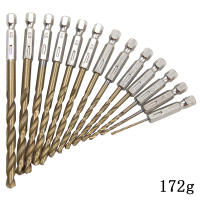 Juego De 13 Piezas De Brocas De Titanio Hexagonales 1.5-6.5mm Para Taladro Eléctrico Herramienta De Reamado Y Torcidos - details 3