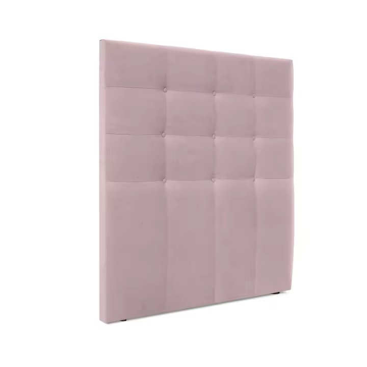 DHOME Cabecero Capitoné hasta el Suelo Cabezal 8cm tapizado ACUALINE Tela y Polipiel para Cama Dormitorio (Salmón Tela) - 1
