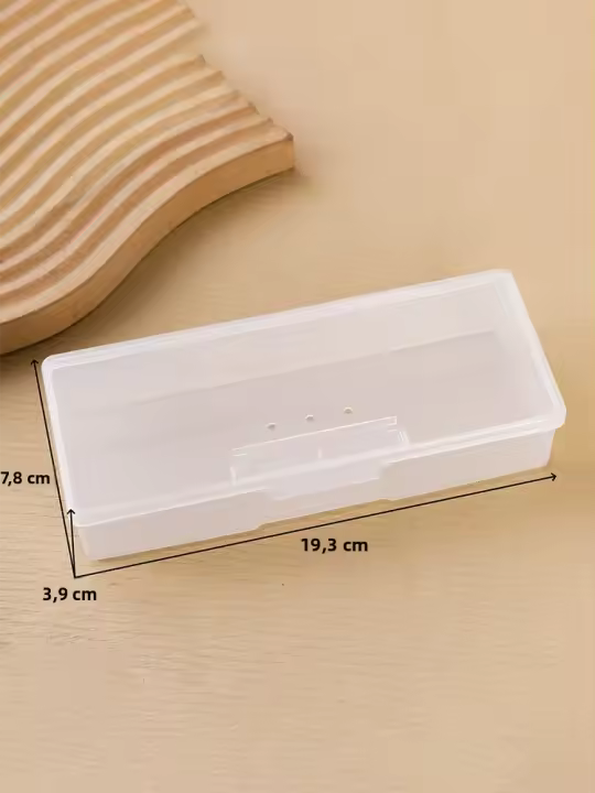 Caja De Arte De Uñas Con Cinta De Lijado Caja De Almacenamiento Para Pinceles De Maquillaje Y Refil Caja De Joyería Caja De Perforación Herramienta De Maquillaje - 1