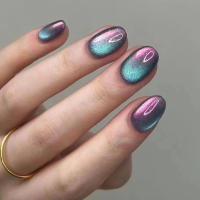 Kit De Uñas Postizas De Presión Para Mujeres Y Niñas 24 Piezas Juego De Uñas Postizas Cortas Cuadradas Con Diseño De Flores Geométricas Y Brillo Moda Oficina - details 72