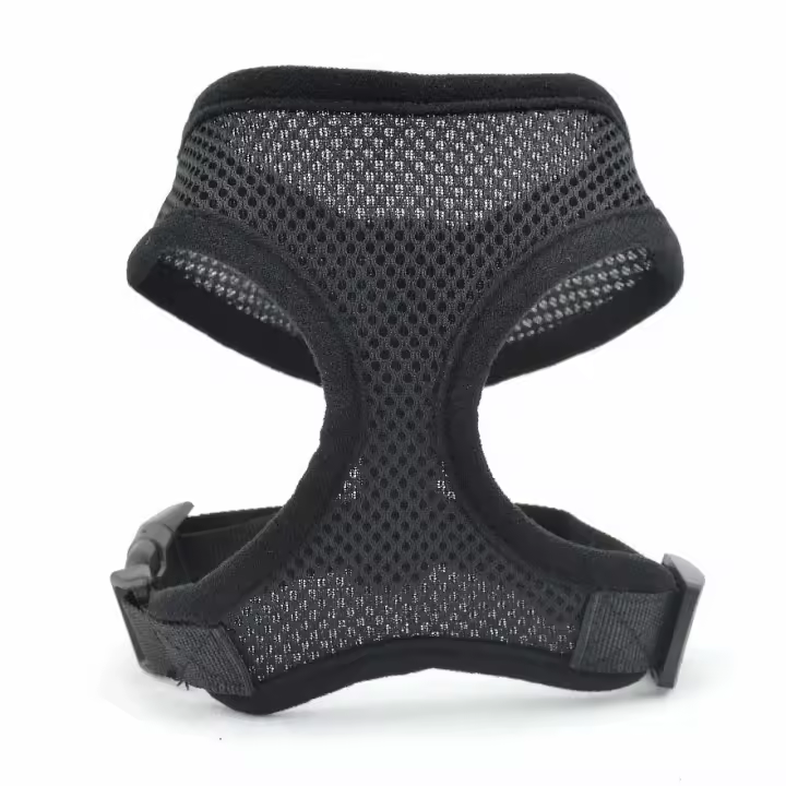 Arnés y Correa de Gato para caminar, a prueba de escape de arnés ajustable para Gatos, chaqueta transpired de fácil control, Negro, S - 1