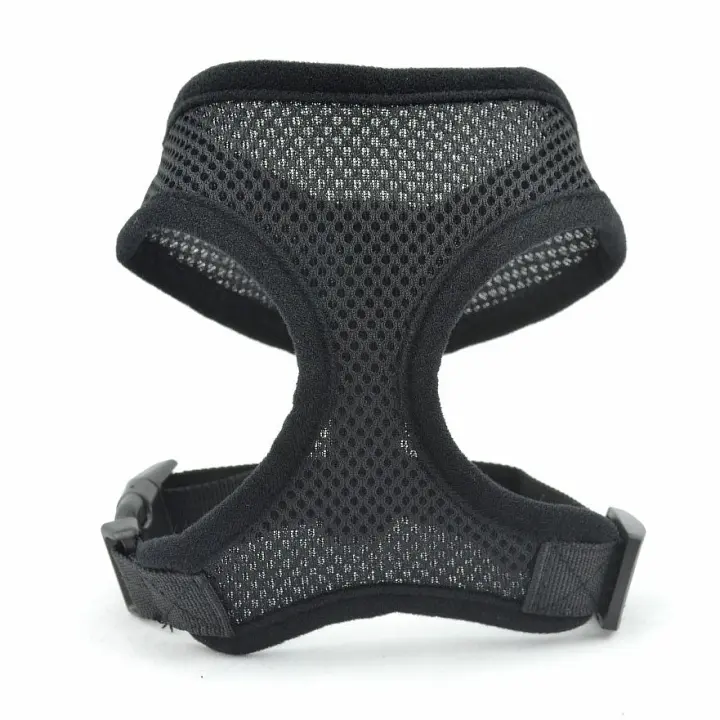 Arnés y Correa de Gato para caminar, a prueba de escape de arnés ajustable para Gatos, chaqueta transpired de fácil control, Negro, S - 1