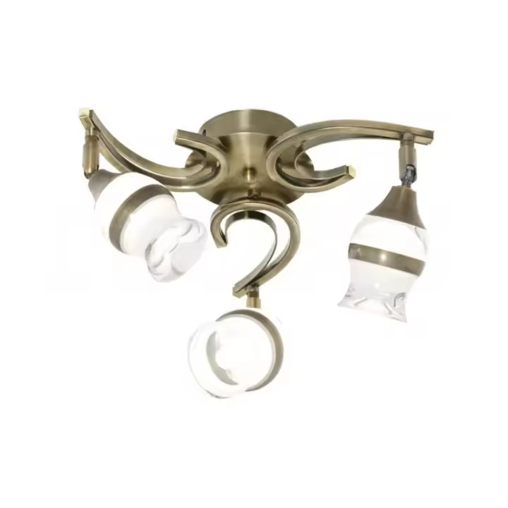 Fabrilamp - Lampara 3x5w 4000k Zodiaco Cuero 1200lm 22x33d - 1