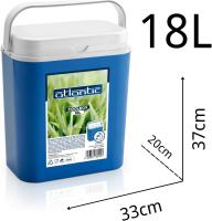 Nevera Pasiva Portátil 18L Home Solazzia, Polipropileno Hermético - Mantiene 5-15°C hasta 8h, Diseño Compacto 20x38x39 cm, Asa Ergonómica, Ideal para Camping/Playa/Excursiones, Compatible con Bloques de Hielo, Resistente a Golpes y Humedad - details 1