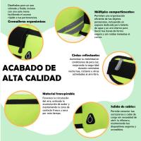 Riñonera Running Deportiva Impermeable 24*13cm, Bolsa Cintura Ajustable con Salida Auriculares, Riñonera Correr Reflectante Ligera Color Puro, Hombre Mujer Mochila Cintura Deportiva Al Aire Libre - details 2
