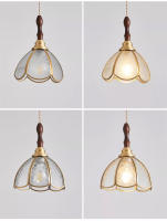 Lámpara Colgante LED De Vidrio Y Cobre Moderno Para Sala De Estar Y Dormitorio Con Interruptor Ambar Verde Blanco Nórdico Luminaria Chandeliers - details 13