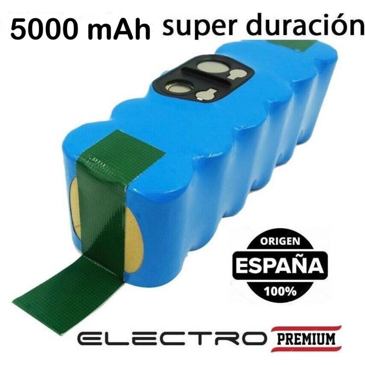 Batería X-Life para Roomba 563 564 PET 564 565 570 580 581 585 587 589 595 599 600 605 610 616 620 621 625 630 631 632 . Capacidad de 5000mAh. Compatible con todas las series 500, 600, 700, 800 y 900 de Roomba Irobot Robot Aspirador