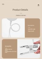 Lámpara De Escritorio Pequeña Recargable USB Protección Ocular Para Lectura Y Estudio Luz LED Fría Fuente De Alimentación Rechargeable - details 12
