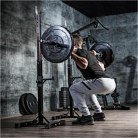 Gorilla Sports Rack de Sentadillas | Soporte de Barra Ajustable - Entrenamiento Intensivo - details 1