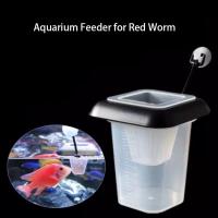 Juego De Alimentador Para Acuario Con Ventosa Plástico Rojo Para Alimentación De Cucarachas Y Alimentos Líquidos Para Peces - details 10