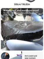 Parche De Cuero Artificial Resistente Al Agua Para Reparación De Scooters Motos Sillas Y Sofás DIY Negro Autoadhesivo - details 3