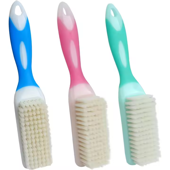 Cepillo de limpieza de 3 piezas, cepillo de cerdas suaves, cepillo para zapatos para el hogar, cepillo para ropa con agarre cómodo, cepillo de limpieza y lavado portátil - 1