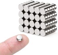 Paquete de 40 imanes extrafuertes de 6 mm x 3 mm, de neodimio, para pizarra blanca, nevera, tablero de anuncios y cuadros DIY. - details 0