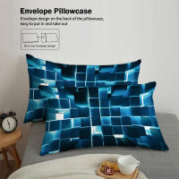 Juego De Cama Moderno 3 Piezas Rojo Transparente Con Efecto De Cuadrícula Para Adolescentes Y Adultos Incluye 1 Funda De Edredón Y 2 Fundas De Cojines - details 7