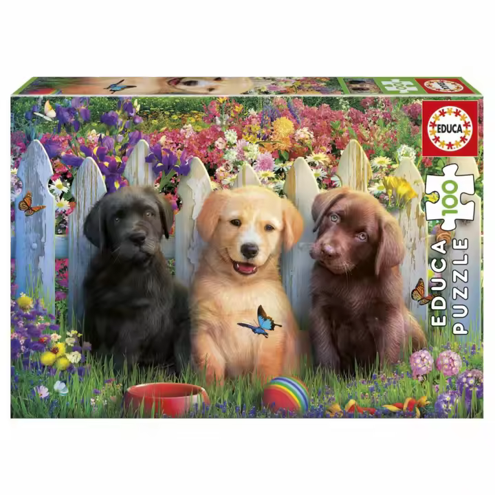 Puzzle 100 piezas Perritos Educa (19994) - 1