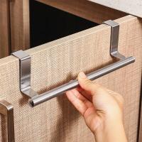 Barra De Toalla De Acero Inoxidable Para Puerta De Armario Instalación De Ensamblaje Barra De Colgar Toallas Para Baño Y Cocina - details 4