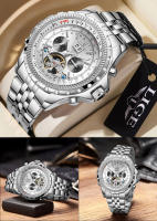 Reloj De Pulsera Mecánico LIGE Para Hombre Lujo Automático Tourbillon Multifuncional Luminoso Resistente Al Agua Con Fecha - details 11