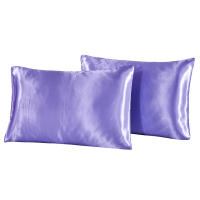 2-Piece Pure Emulation Seda Almohadilla De Seda Para Cabeza Y Cojín Cubierta De Almohada Cómoda Para Cama Tela De Seda Poliéster Microfibra Rectangular Sin Relleno - details 5