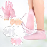 1Par De Calcetines De Silicona Reutilizable Para Cuidado Del Pie Gel De Spa Exfoliante Y Hidratante Anti-Pezuñas Y Piel Seca Tamaño Unico - details 0