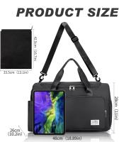 Bolsa de Deporte UNISEX Bolsa de Viaje para Gimnasio Bolsa de Fitness con Compartimento Zapatos y Compartimento húmedo para Deportes,Viajes,Natación,Yoga,Senderismo y Camping para Mujeres - details 1