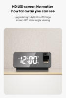 LED Digital Projection Alarm Clock 180° Rotation USB Electronic Ceiling Projector Alarm Clock For Bedroom Bedside Desktop Clock - details 4