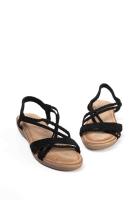 Paloma Wang sandalias doradas mujer con mini cuñas con la plantilla acolchada con tiras trasera elásticas - details 20