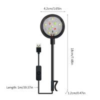 Luz LED Impermeable Para Acuario Pequeño Lámpara De Crecimiento Duradera Tipo Clip-On Para Peces - details 5
