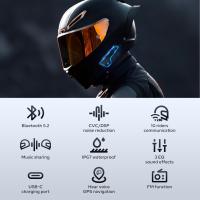 GEARELEC GX10 Intercomunicador Bluetooth Para Motocicleta Casco Headset 10 Conductores Sin Cable BT Interfono De Motocicleta Compartir Música - details 2