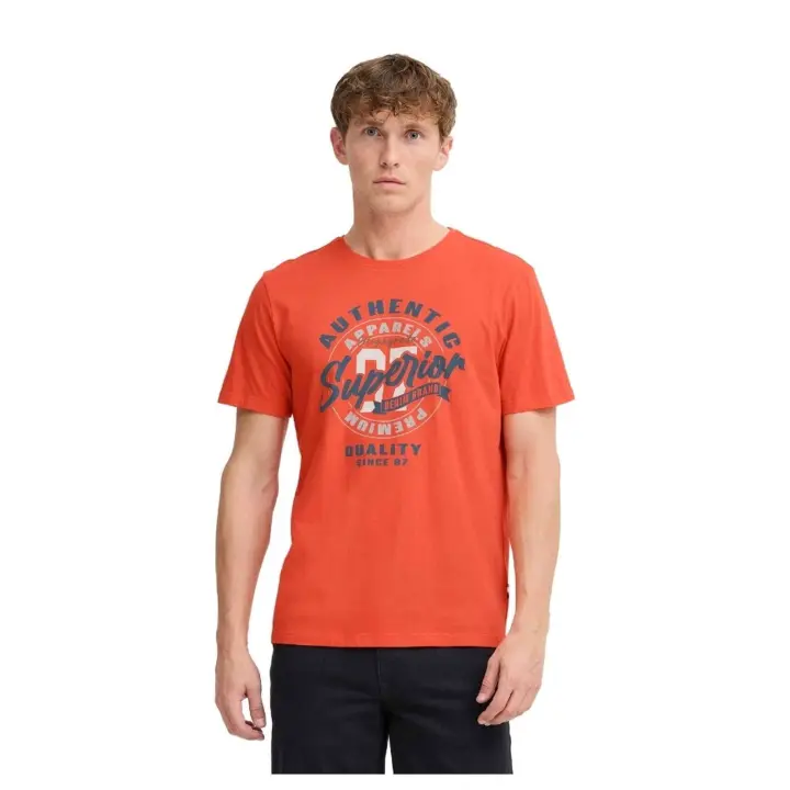 Camiseta de Manga Corta Jack&Jones  para hombre en color naranja - 1