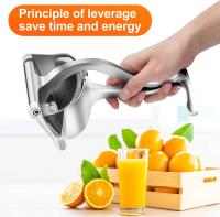 Exprimidor de frutas manual de acero inoxidable Heavy Duty aleación limón prensa exprimidor Premium calidad naranja simple extractor herramienta Mano metal máquina doméstica - details 2