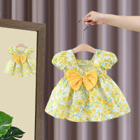 Vestido De Verano Para Bebé Niña Con Estampado De Amor Y Lazo En Algodón Vestido De Fiesta Con Mangas Flounce Estilo Coreano - details 20