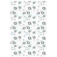 vidaXL Estor enrollable para ducha tela 160x240 cm ancho 156 cm en color Gris claro/Círculos/Cuadrado y más | protección solar decorativa para ventanas hogar oficina dormitorio fácil de instalar - details 5