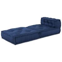 Pouffe modular vidaXL índigo 70x70x54 tela - details 1