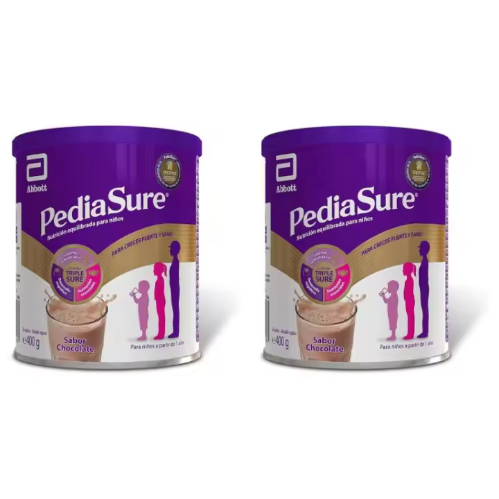 Pediasure Chocolate Pack2 x 400 Gr - Nutrientes Esenciales - Proteínas - Vitaminas - Minerales - 1