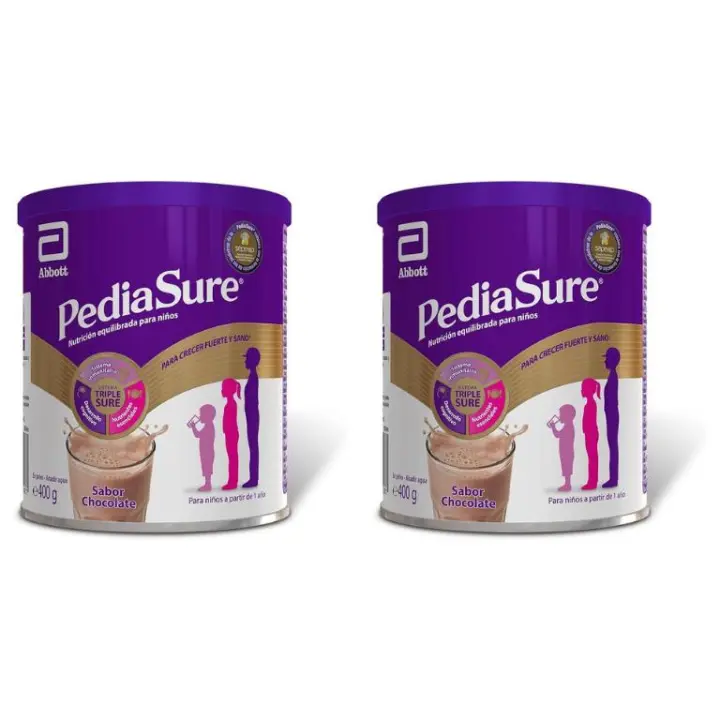 Pediasure Chocolate Pack2 x 400 Gr - Nutrientes Esenciales - Proteínas - Vitaminas - Minerales - 1