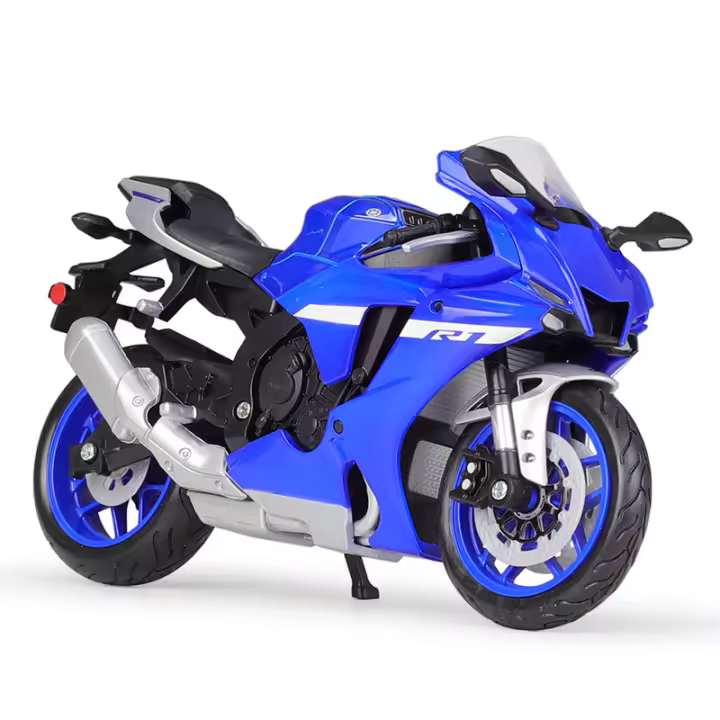 Maisto Modelo Estático De Motocicleta Yamaha YZF-R1 2021 a Escala 1:12 Vehículo De Plástico Fundido Para Coleccionistas Interés En Motocicletas Sin Batería Edad Recomendada 14+ - 1