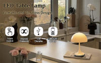 Lámpara De Mesa LED Táctil Recargable Luz Nocturna Para Escritorio Iluminación De Lectura Sin Cable Para Decoración De Habitación Restaurante Hotel Bar - details 7